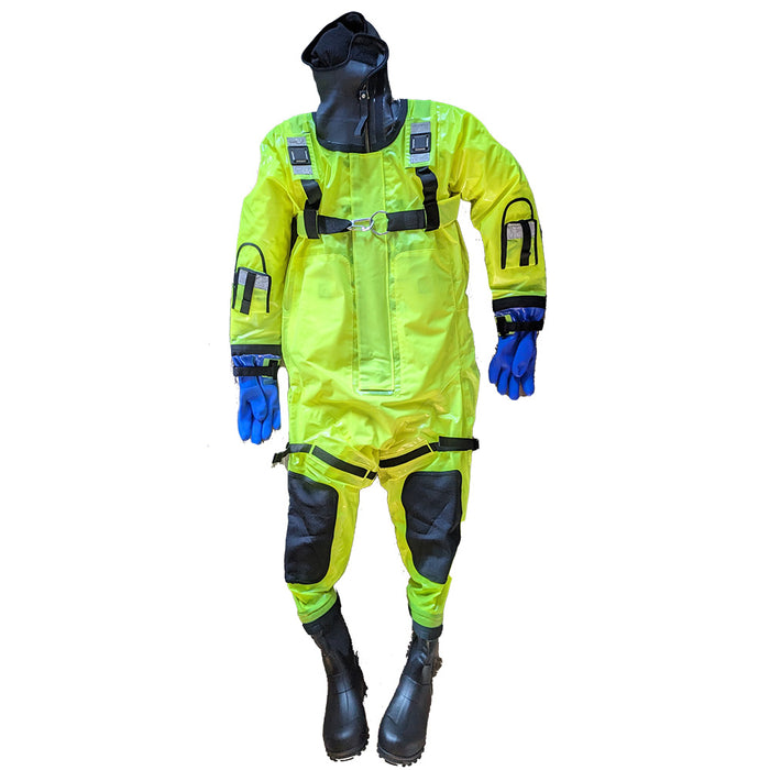 First Watch RS-1005 Ice Rescue Suit - Hi-Vis Yellow - S/M (Built to Fit 46-58) [RS-1005-HV-M]