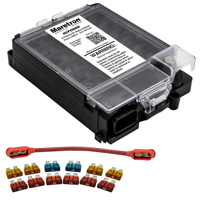 Maretron 12 Circuit Bypass Module NMEA 2K w/Fuse Pack  Jumper Wire [CBMD12-R]