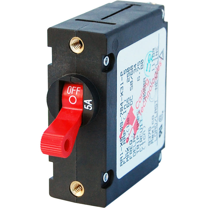 Blue Sea 7201 AC/DC Single Pole Magnetic World Circuit Breaker  -  5 AMP [7201]