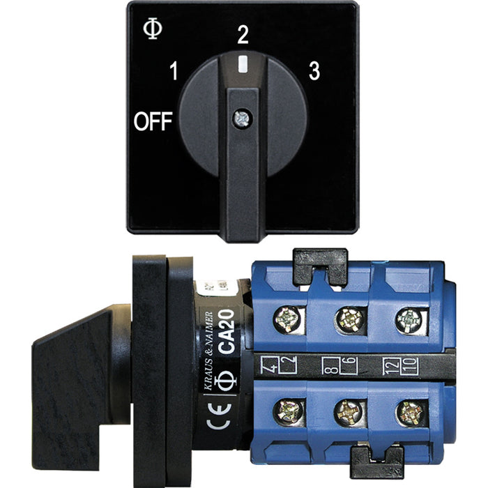 Blue Sea 9010 Switch, AV 120VAC 32A OFF +3 Positions [9010]