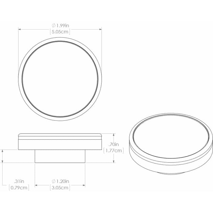 Lumitec Halo - Flush Mount Down Light - White Finish - White Non-Dimming [112823]