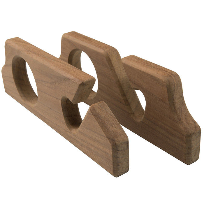 Whitecap Teak Two-Rod Storage Rack - Pair [60610]