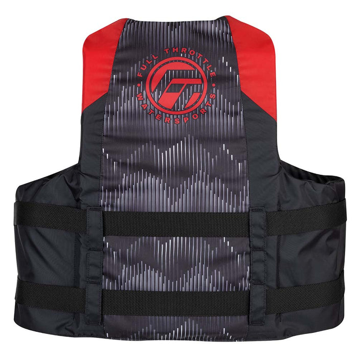 Full Throttle Adult Nylon Life Jacket - S/M - Red/Black [112200-100-030-22]