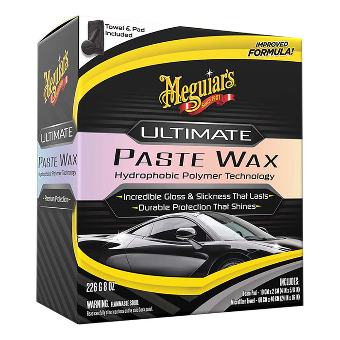 Meguiars Ultimate Paste Wax - Long-Lasting, Easy to Use Synthetic Wax - 8oz [G210608]