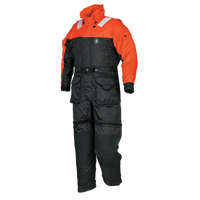 Mustang Deluxe Anti-Exposure Coverall  Work Suit - Orange/Black - Large [MS2175-33-L-206]